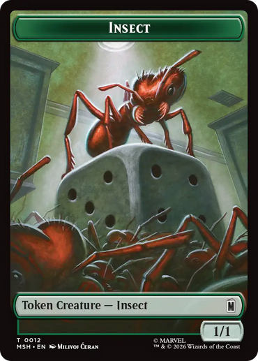 Insect // Clue Double-Sided Token [Marvel Super Heroes Tokens]