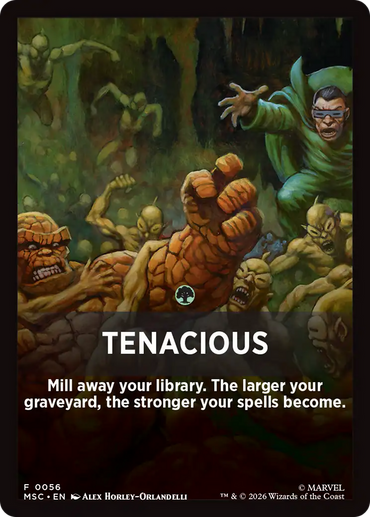Tenacious Theme Card [Marvel Super Heroes Commander]