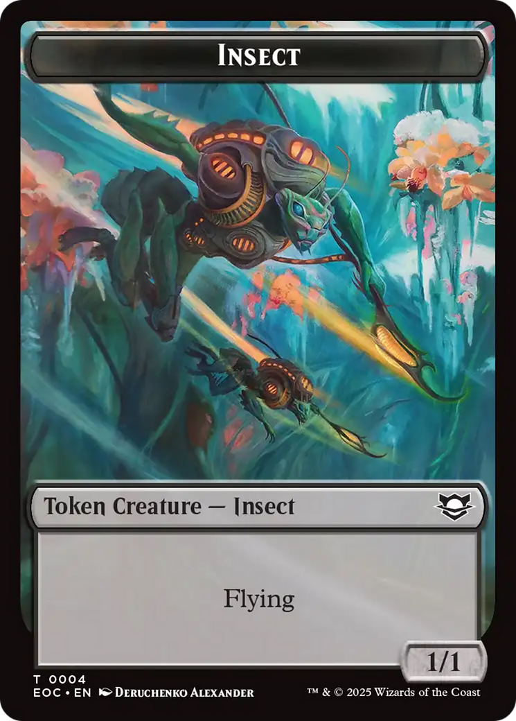 Insect // Beast (0005) Double-Sided Token [Edge of Eternities Tokens]