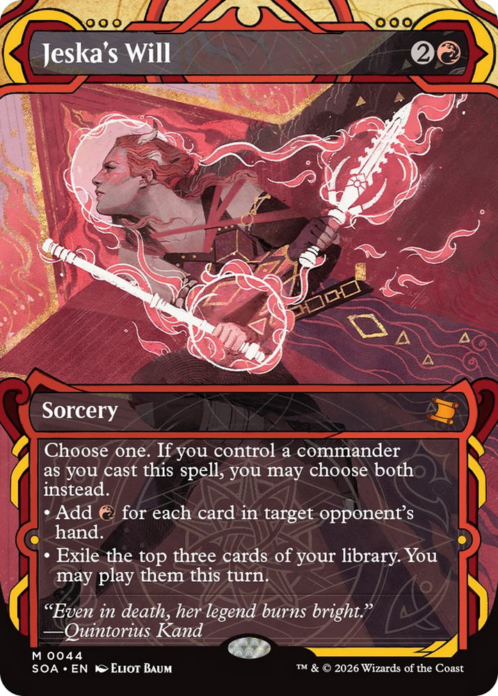 Jeska's Will (Japanese Silver Scroll Foil) [Secrets of Strixhaven: Mystical Archive]