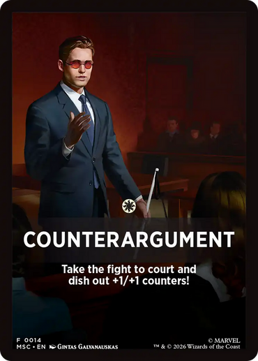 Counterargument Theme Card [Marvel Super Heroes Commander]