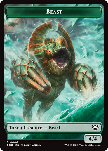 Beast (0006) // Pest Double-Sided Token [Edge of Eternities Tokens]
