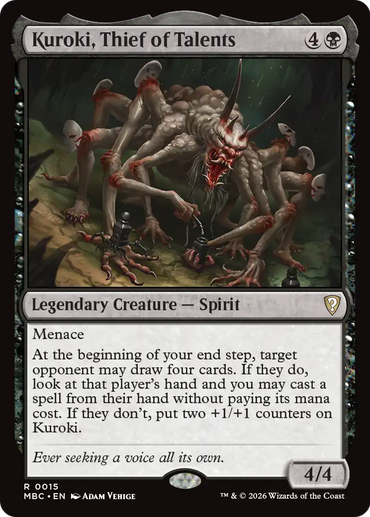 Kuroki, Thief of Talents [Mystery Booster: Commander Edition]
