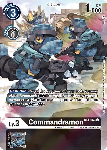 Commandramon [BT11-063] (Alternate Art) [Dimensional Phase]