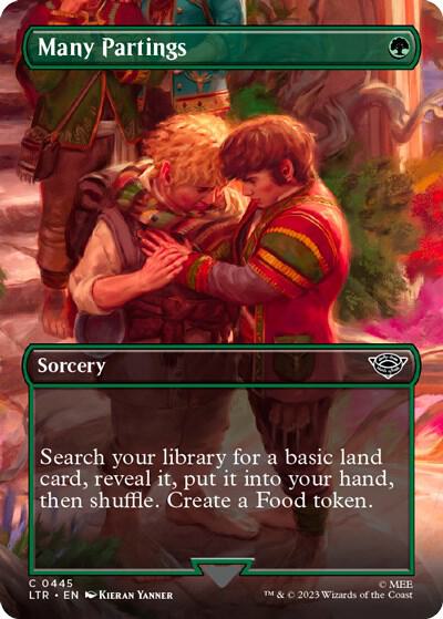 Many Partings (Borderless Alternate Art) [The Lord of the Rings: Tales of Middle-Earth]