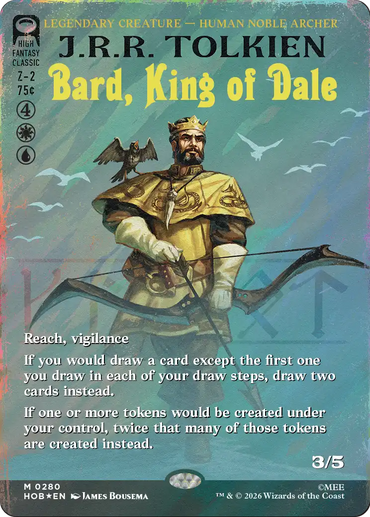 Bard, King of Dale (Borderless) (Surge Foil) [The Hobbit]