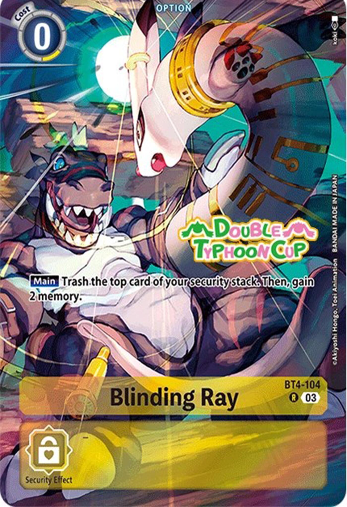 Blinding Ray [BT4-104] (Bonus Pack) [Starter Deck: Double Typhoon Advanced Deck Set Pre-Release Cards]