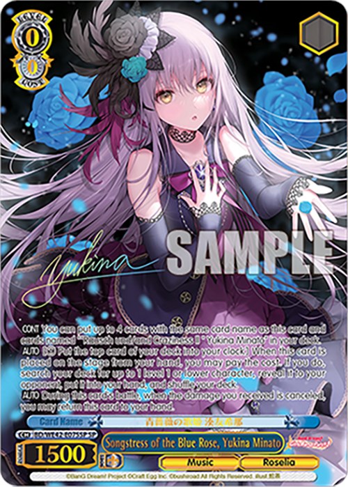 Songstress of the Blue Rose, Yukina Minato (BD/WE42-E075SP SP) [BanG Dream! Girls Band Party! Countdown Collection]