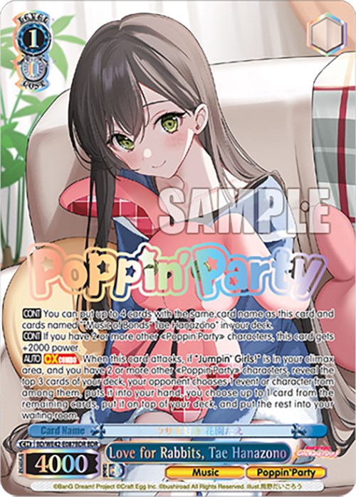 Love for Rabbits, Tae Hanazono (BD/WE42-E087BDR BDR) [BanG Dream! Girls Band Party! Countdown Collection]
