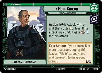 Moff Gideon - Formidable Commander (007/262) [Shadows of the Galaxy]