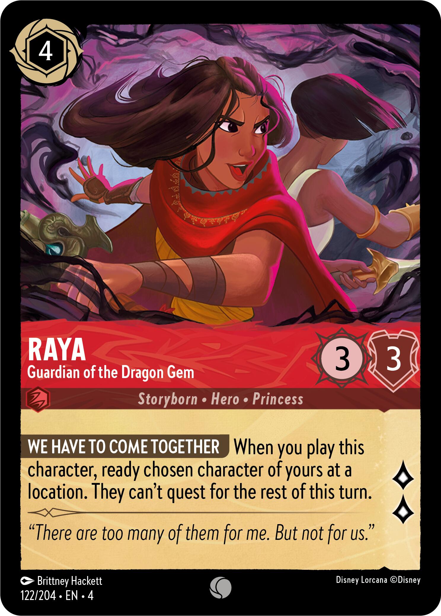 Raya - Guardian of the Dragon Gem (122/204) [Ursula's Return]