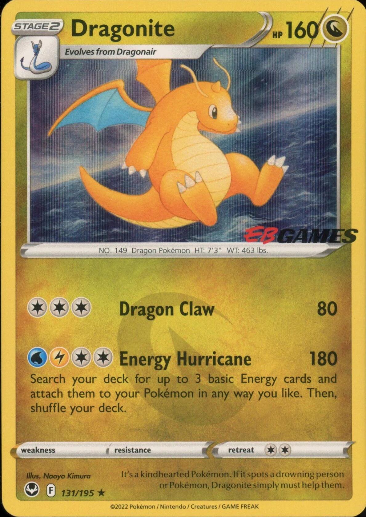 Dragonite (131/195) (EB Games Exclusive) [Miscellaneous Cards]