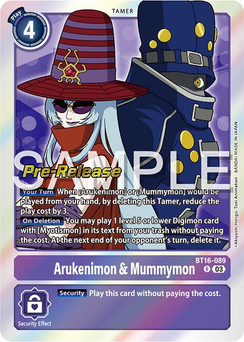 Arukenimon & Mummymon [BT16-089] [Beginning Observer Pre-Release Promos]