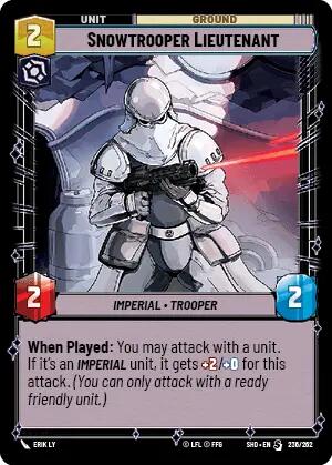 Snowtrooper Lieutenant (236/262) [Shadows of the Galaxy]
