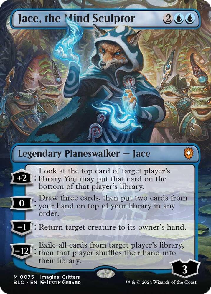 Jace, the Mind Sculptor (Borderless) [Bloomburrow Commander]