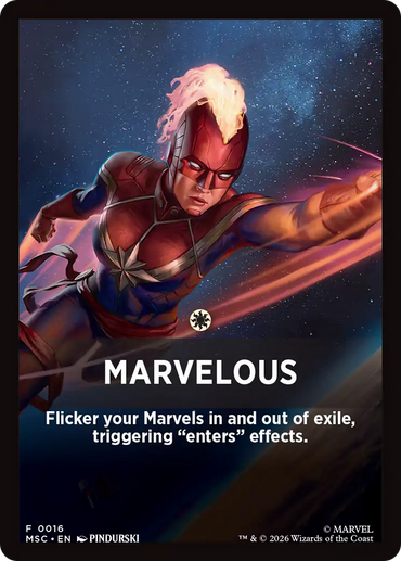 Marvelous Theme Card [Marvel Super Heroes Commander]