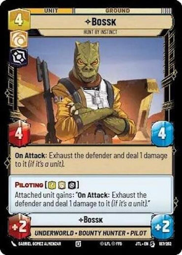 Bossk - Hunt By Instict (187/262) (187/257) [Jump to Lightspeed]