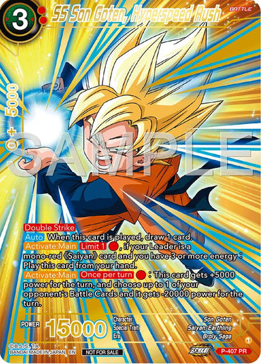 SS Son Goten, Hyperspeed Rush (Championship 2024 Finals Pack) (Gold Stamped) (P-407) [Tournament Promotion Cards]