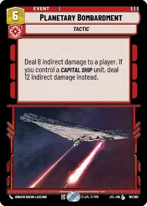 Planetary Bombardment (181/262) (181/257) [Jump to Lightspeed]