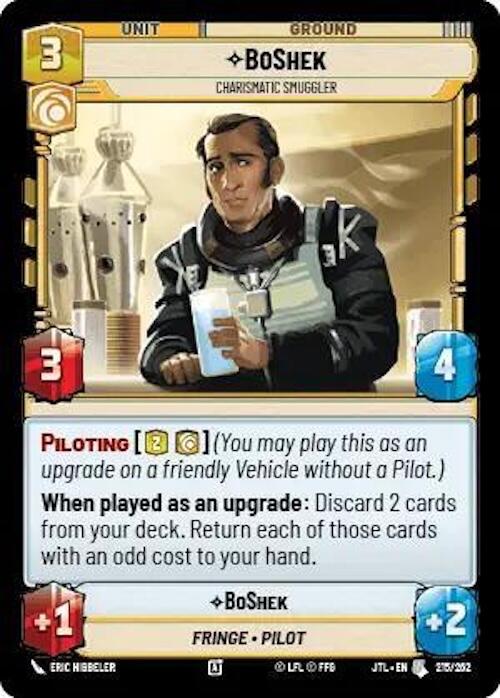 BoShek - Charismatic Smuggler (215/262) (215/257) [Jump to Lightspeed]