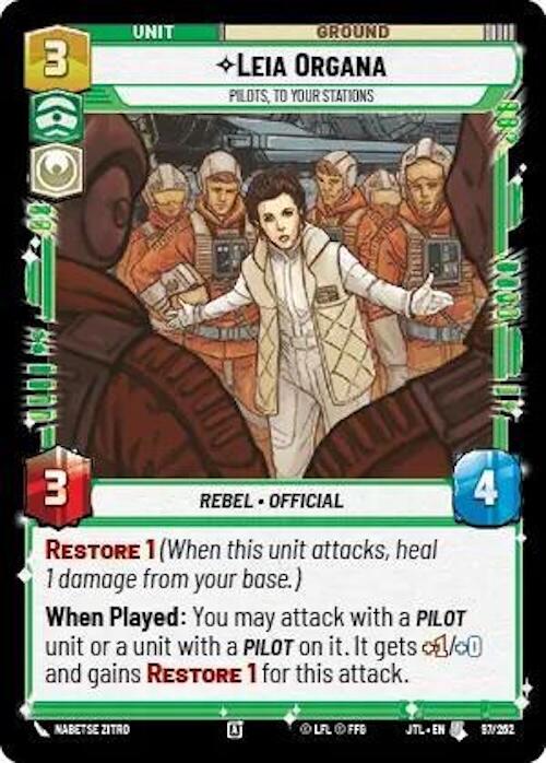 Leia Organa - Pilots, To Your Stations (097/262) (097/257) [Jump to Lightspeed]