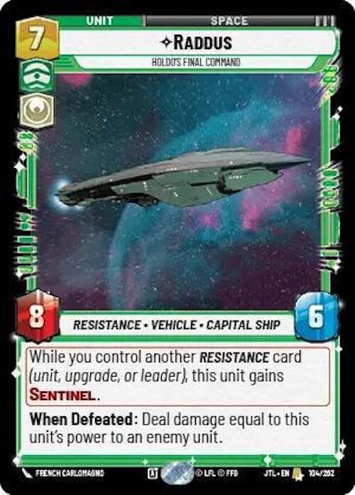 Raddus - Holdo's Final Command (104/262) (104/257) [Jump to Lightspeed]