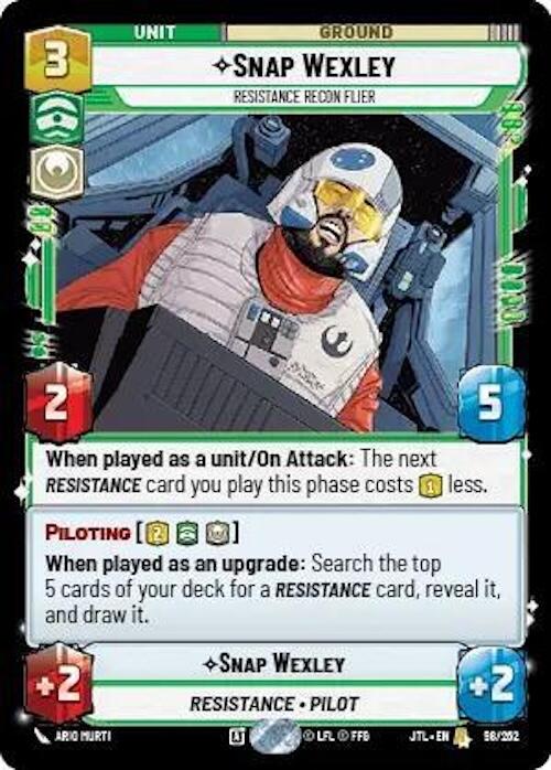 Snap Wexley - Resistance Recon Flier (098/262) (098/257) [Jump to Lightspeed]