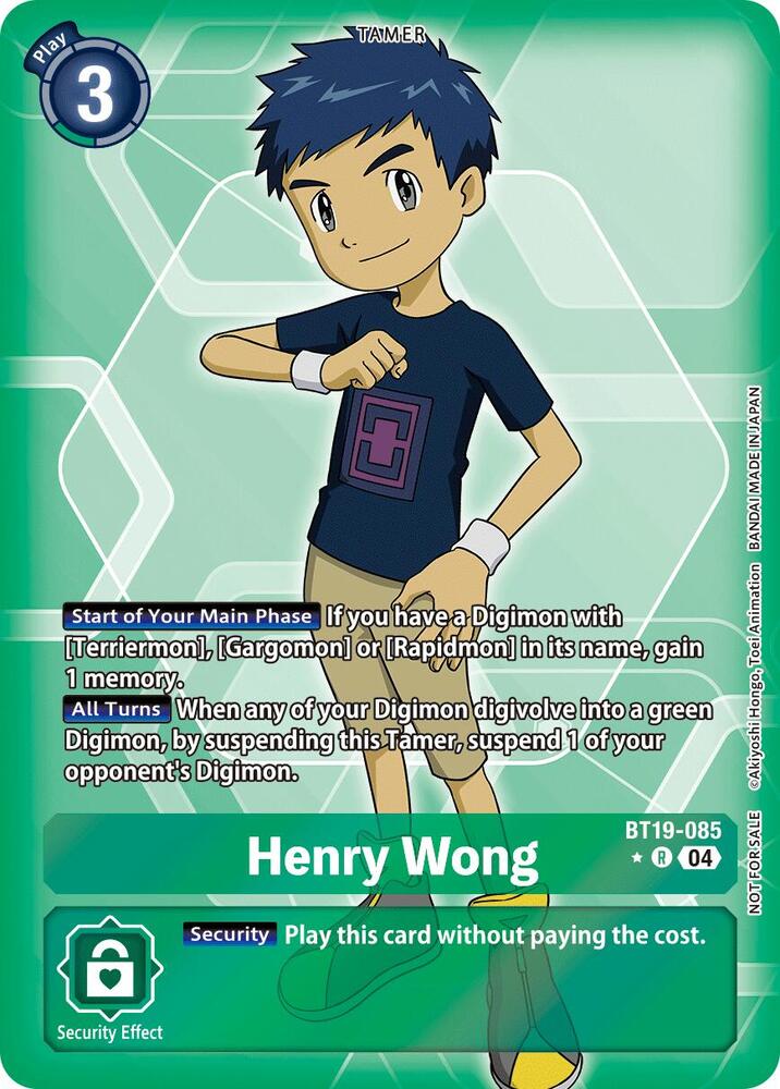 Henry Wong [BT19-085] (Box Promotion Pack) [Release Special Booster Ver.2.5]