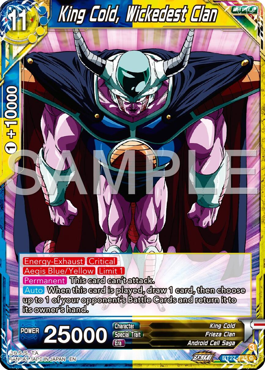 King Cold, Wickedest Clan (BT27-135) [History of Z]