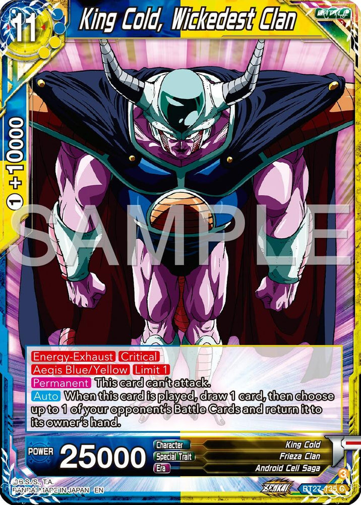 King Cold, Wickedest Clan (BT27-135) [History of Z]