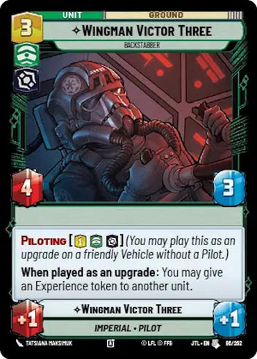 Wingman Victor Three - Backstabber (086/262) (086/257) [Jump to Lightspeed]