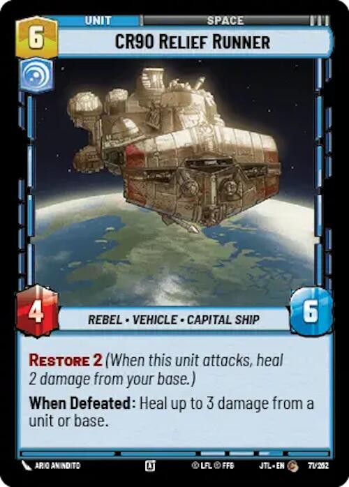 CR90 Relief Runner (071/262) (071/257) [Jump to Lightspeed]