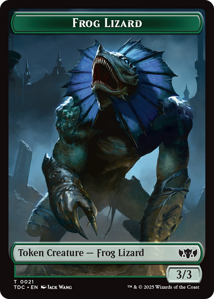 Frog Lizard // Dragon (0014) Double-Sided Token [Tarkir: Dragonstorm Commander Tokens]