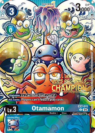 Otamamon [EX7-015] (2025 Regionals Champion) [Digimon LIBERATOR Promos]