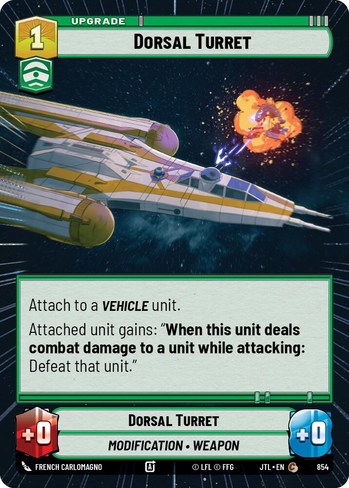 Dorsal Turret (854) (Hyperspace Foil) (854) [Jump to Lightspeed]