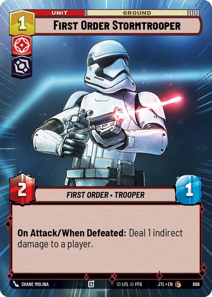 First Order Stormtrooper (866) (Hyperspace Foil) (866) [Jump to Lightspeed]