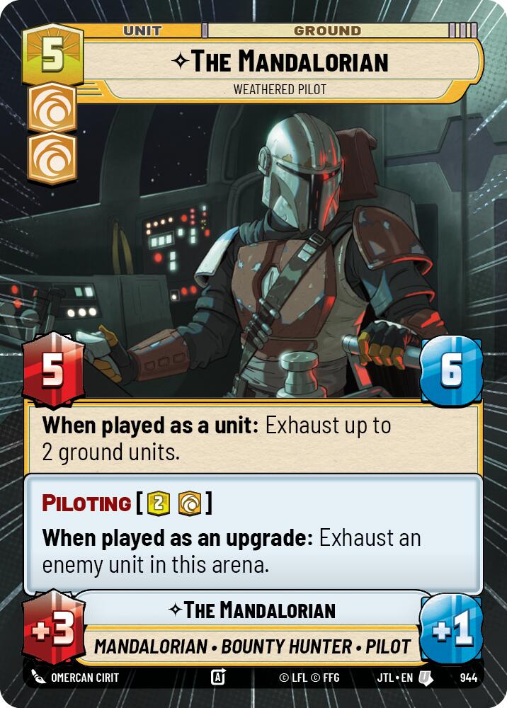 The Mandalorian - Weathered Pilot (944) (Hyperspace Foil) (944) [Jump to Lightspeed]