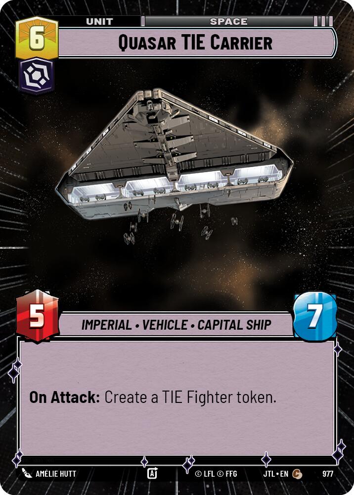 Quasar TIE Carrier (977) (Hyperspace Foil) (977) [Jump to Lightspeed]