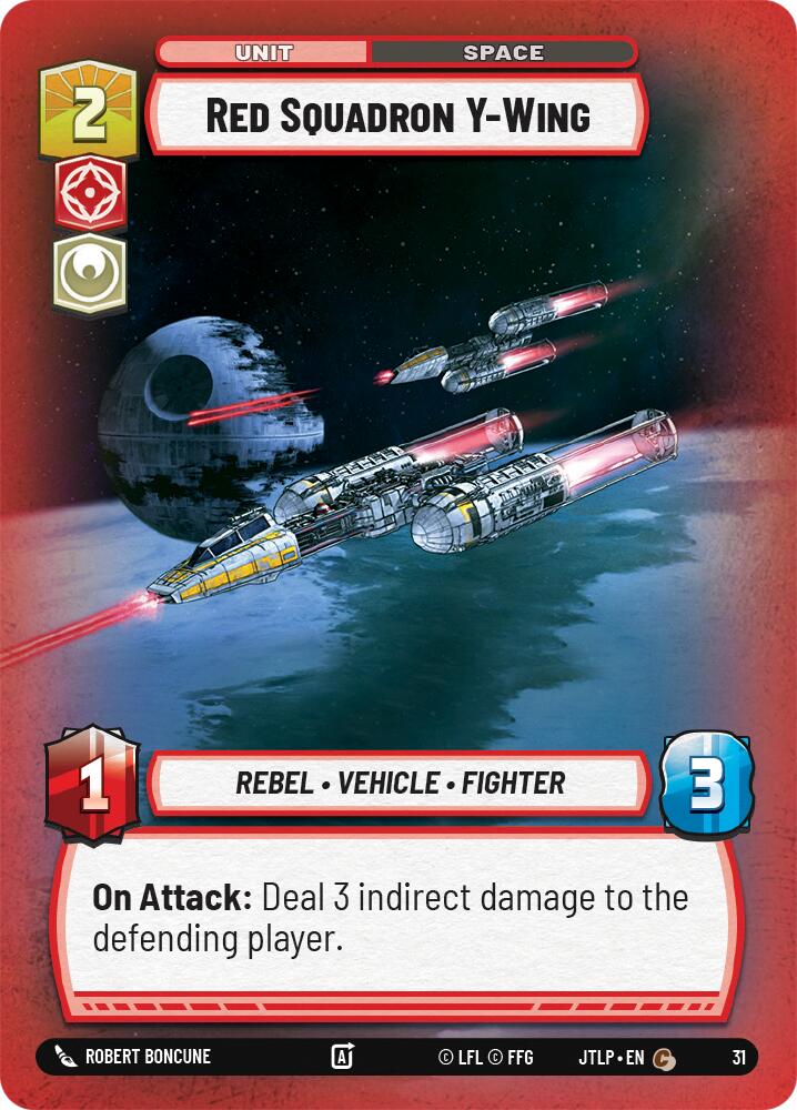 Red Squadron Y-Wing (Foil) (31) [Jump to Lightspeed: Weekly Play]