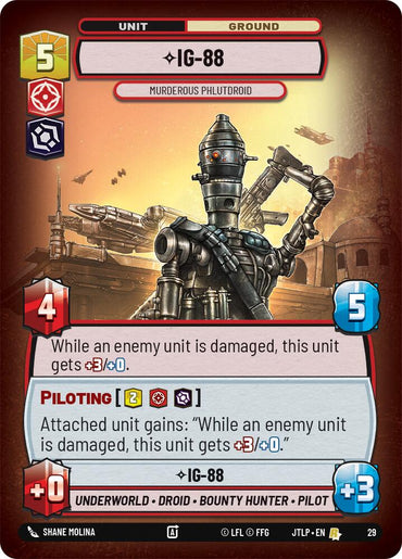IG-88 - Murderous Phlutdroid (Foil) (29) [Jump to Lightspeed: Weekly Play]