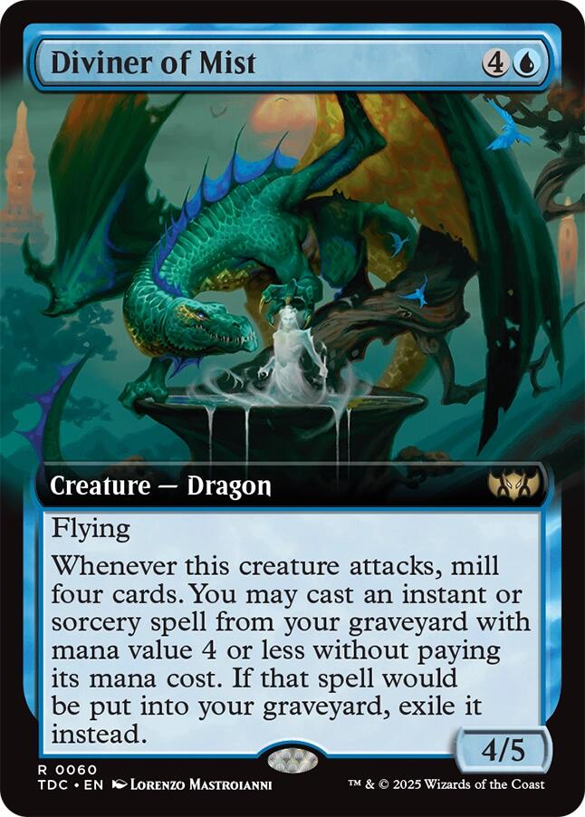 Diviner of Mist (Extended Art) [Tarkir: Dragonstorm Commander]
