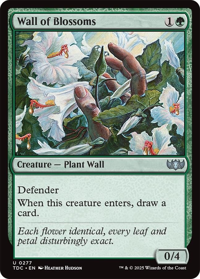 Wall of Blossoms [Tarkir: Dragonstorm Commander]