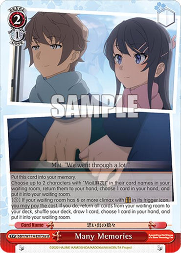 Many Memories (SBY/W114-E073a U) [Rascal Does Not Dream Series]
