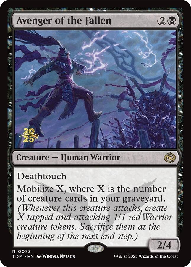 Avenger of the Fallen [Tarkir: Dragonstorm Prerelease Cards]