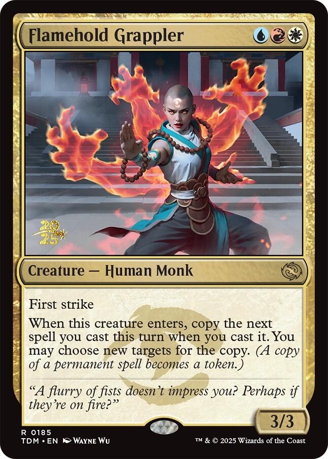 Flamehold Grappler [Tarkir: Dragonstorm Prerelease Promos]