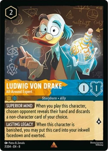 Ludwig Von Drake - All-Around Expert (7/204) [Reign of Jafar]