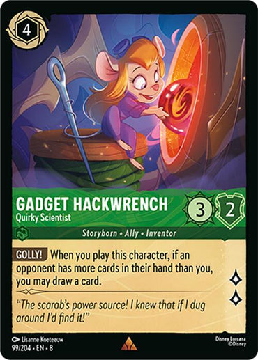 Gadget Hackwrench - Quirky Scientist (99/204) [Reign of Jafar]