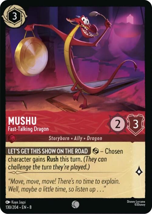 Mushu - Fast-Talking Dragon (130/204) [Reign of Jafar]