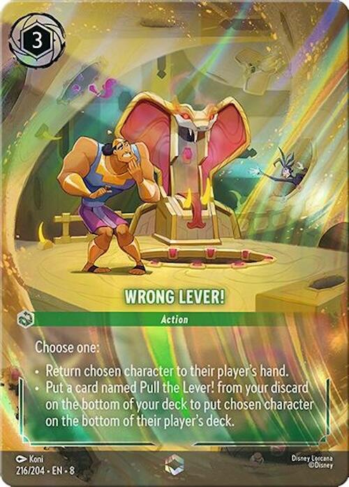 Wrong Lever! (Enchanted) (216/204) [Reign of Jafar]