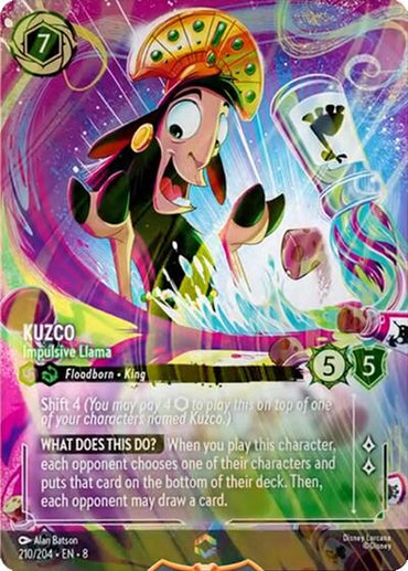 Kuzco - Impulsive Llama (Enchanted) (210/204) [Reign of Jafar]